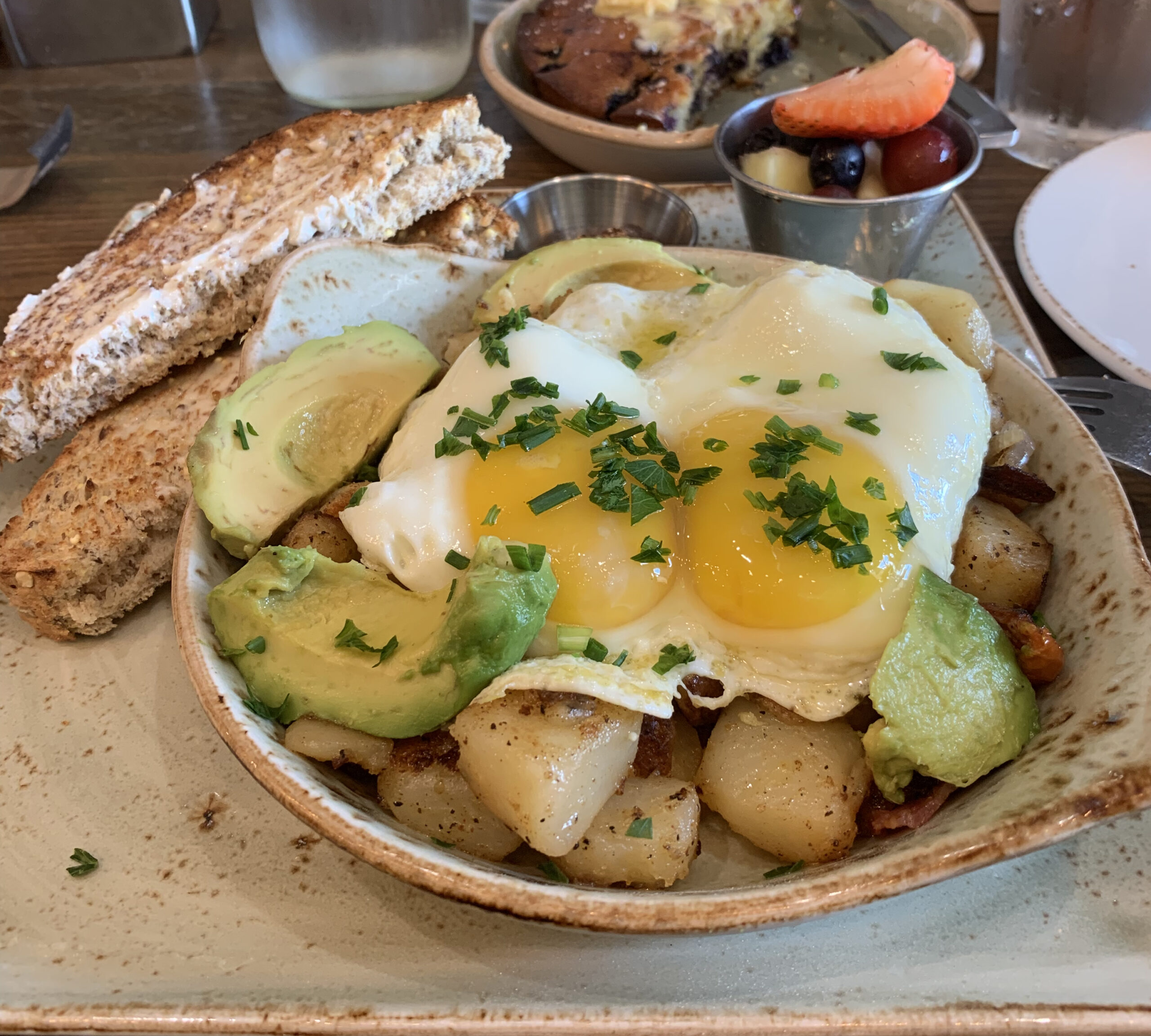 First Watch: Blueberry Cornbread and Hash Skillet